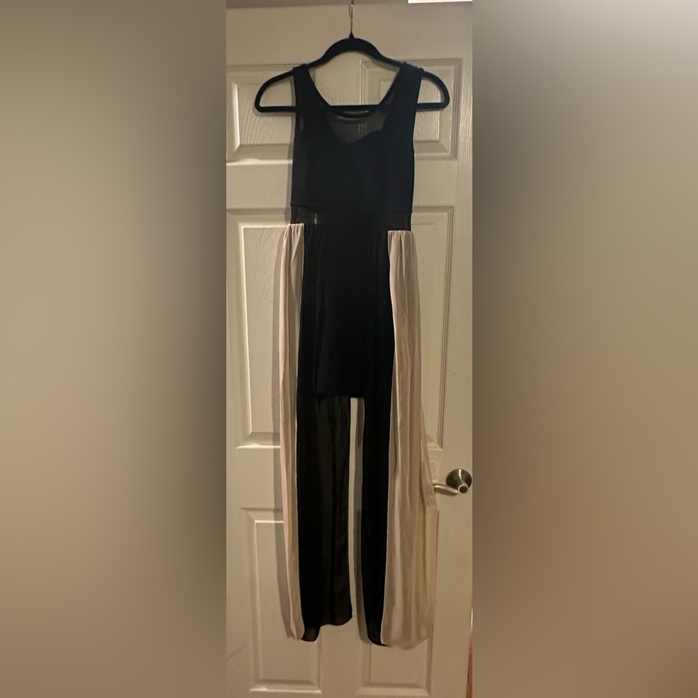 Black and Tan maxi dress